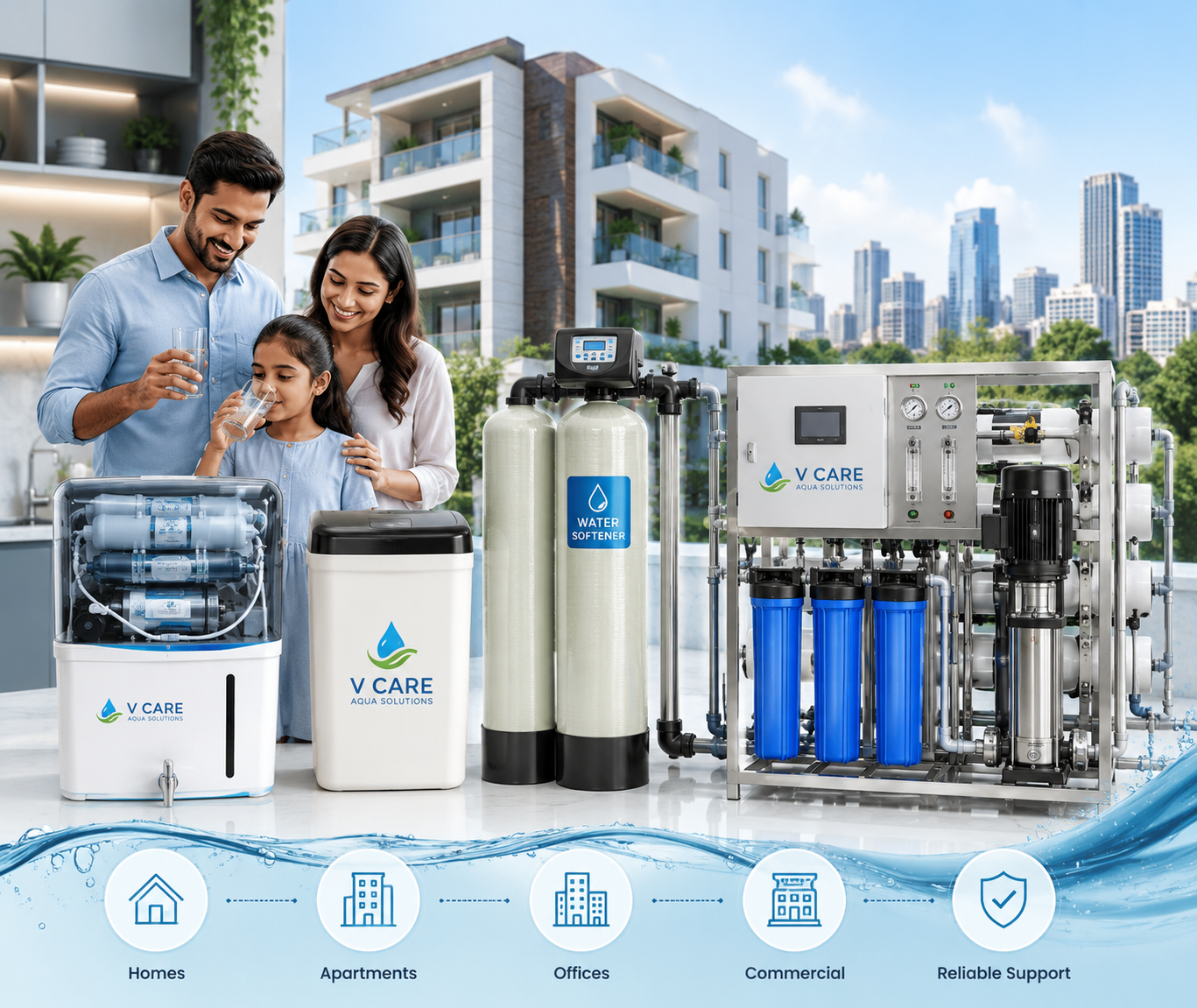 V Care Aqua Solutions complete water treatment services